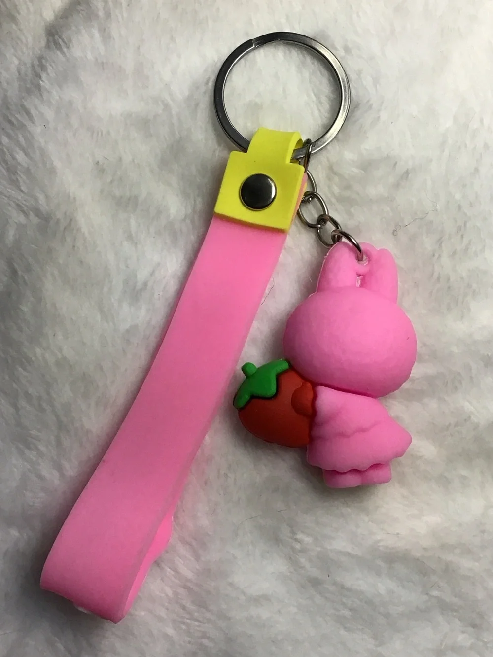 Pink Kids Keychain Toy Strap
